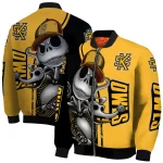 kennesaw state owls spooky grin gold bomber jacket best selling