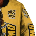 kennesaw state owls spooky grin gold bomber jacket best selling