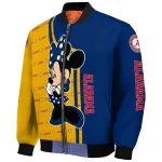 kent state golden flashes minnie mouse navy blue bomber jacket best selling