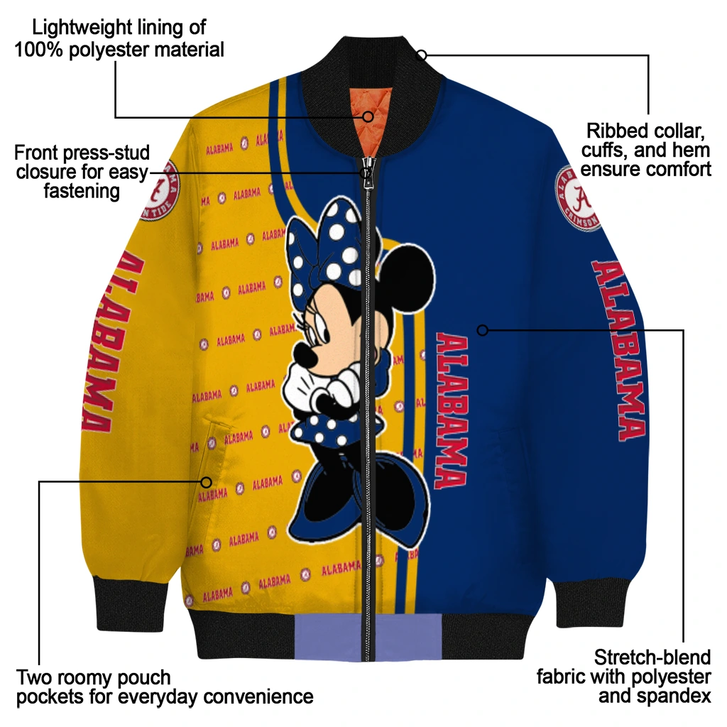 kent state golden flashes minnie mouse navy blue bomber jacket new arrival kent state golden flashes minnie mouse navy blue bomber jacket new arrival