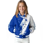 kentucky wildcats ripped bolt blue white varsity jacket best selling