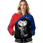 la tech edgy mask blue black varsity jacket best selling