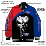 la tech edgy mask blue black varsity jacket best selling