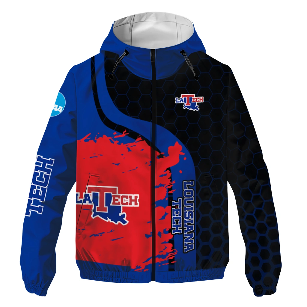la tech grid streak blue black windbreaker jacket best selling la tech grid streak blue black windbreaker jacket best selling