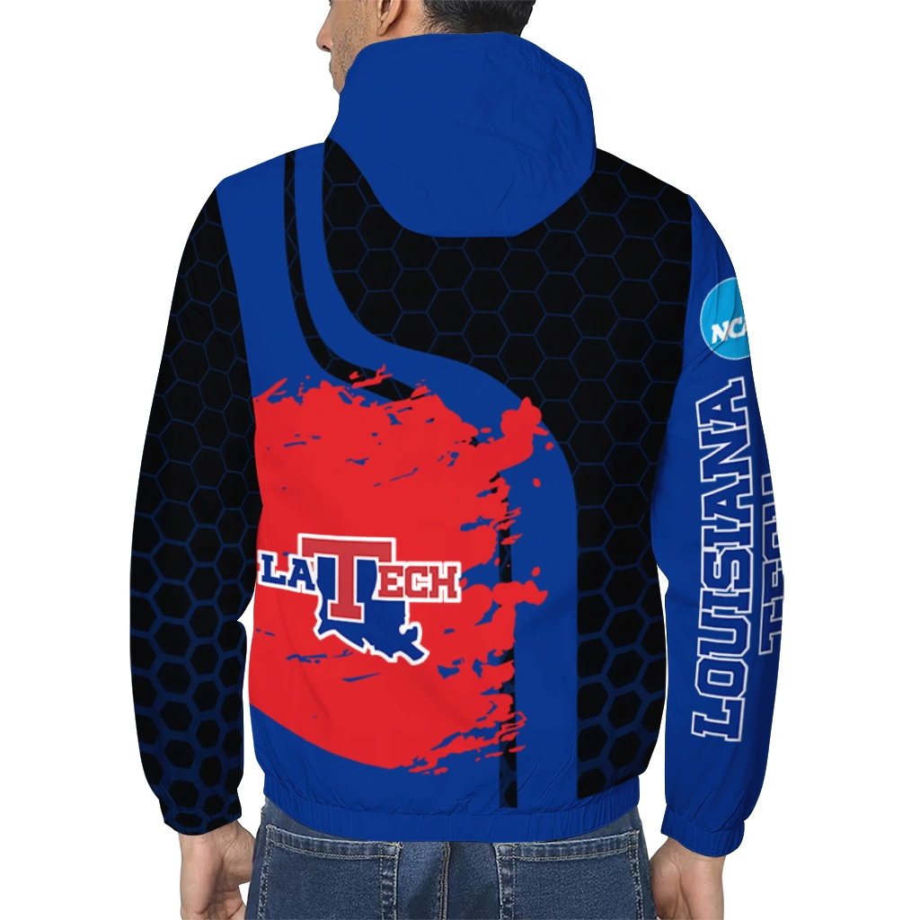 la tech grid streak blue black windbreaker jacket trendy la tech grid streak blue black windbreaker jacket trendy