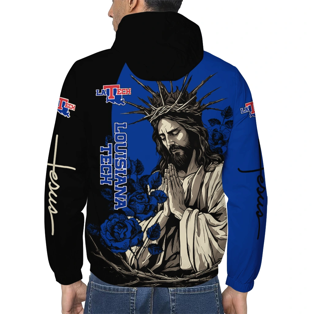 la tech jesus roses blue black windbreaker jacket trendy la tech jesus roses blue black windbreaker jacket trendy