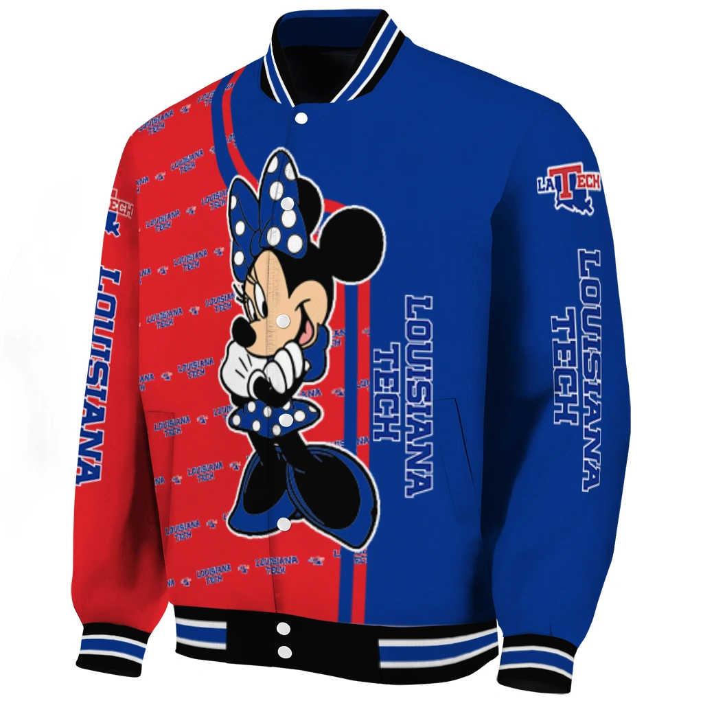 la tech minnie mouse blue varsity jacket best selling la tech minnie mouse blue varsity jacket best selling