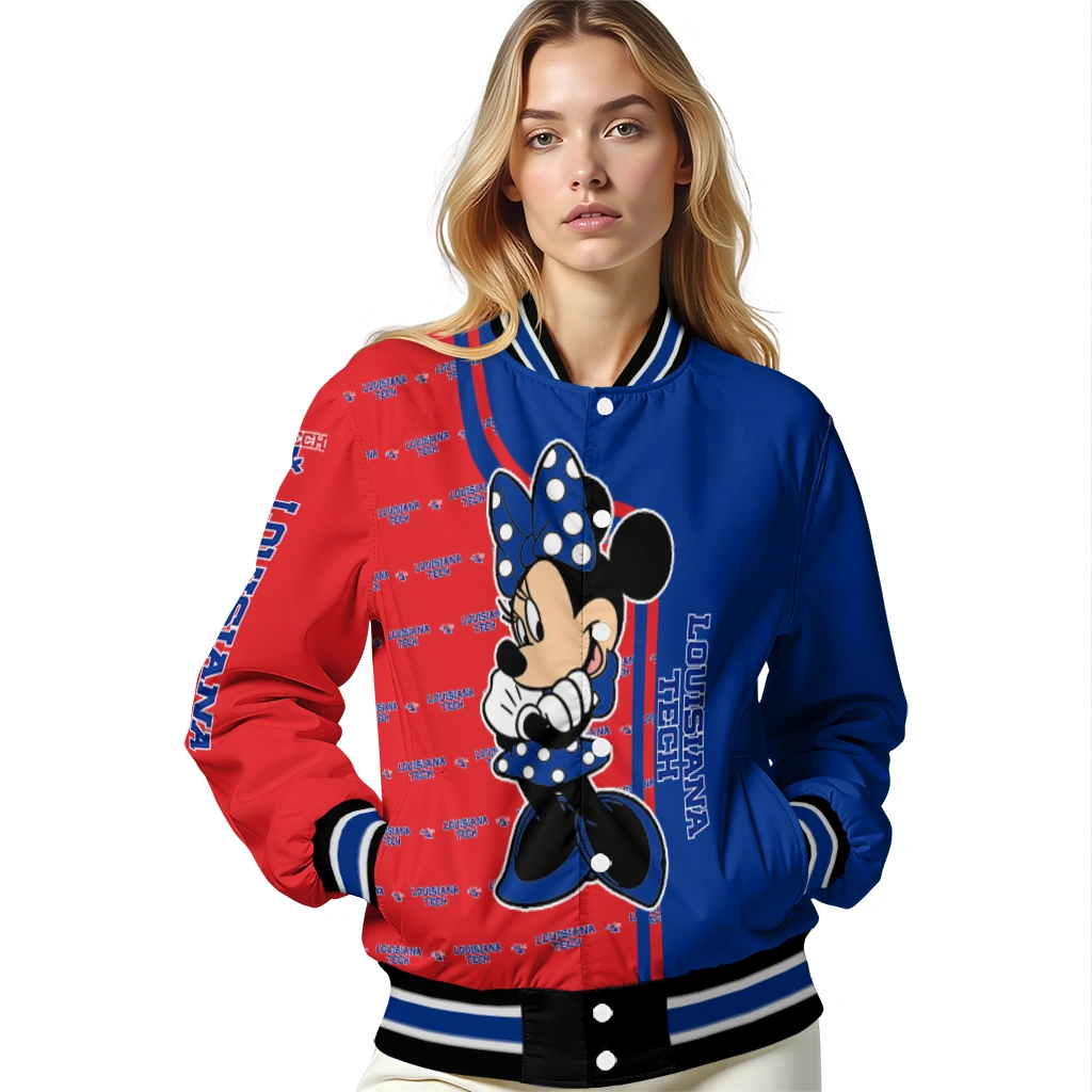 la tech minnie mouse blue varsity jacket latest model la tech minnie mouse blue varsity jacket latest model