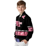 la tech pink ribbon black pink bomber jacket best selling