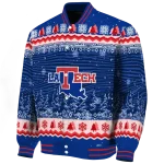 la tech snowy pines blue varsity jacket best selling