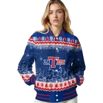 la tech snowy pines blue varsity jacket best selling