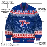 la tech snowy pines blue varsity jacket best selling