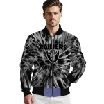 las vegas raiders dynamic rings black bomber jacket best selling