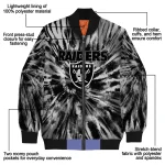 las vegas raiders dynamic rings black bomber jacket best selling