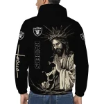 las vegas raiders jesus roses black windbreaker jacket best selling