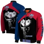 liberty flames edgy mask red black bomber jacket best selling