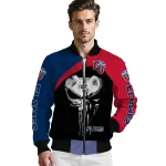 liberty flames edgy mask red black bomber jacket best selling
