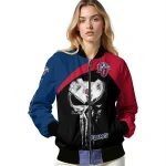 liberty flames edgy mask red black bomber jacket best selling
