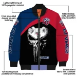 liberty flames edgy mask red black bomber jacket best selling
