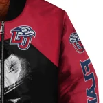 liberty flames edgy mask red black bomber jacket best selling