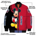 liberty flames mickey mouse red bomber jacket best selling