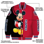 liberty flames mickey mouse red varsity jacket best selling