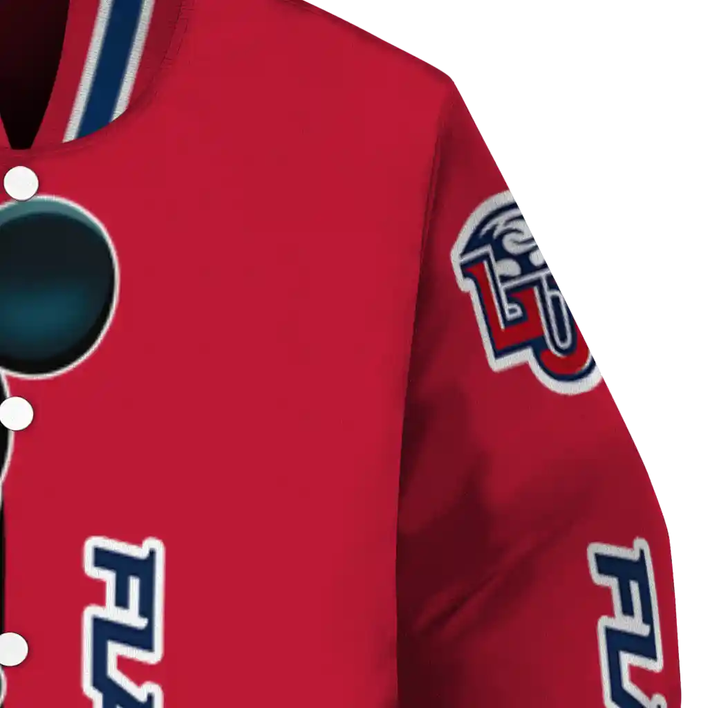 liberty flames mickey mouse red varsity jacket premium grade liberty flames mickey mouse red varsity jacket premium grade