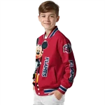 liberty flames mickey mouse red varsity jacket best selling