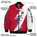 liberty flames ripped bolt red white bomber jacket best selling