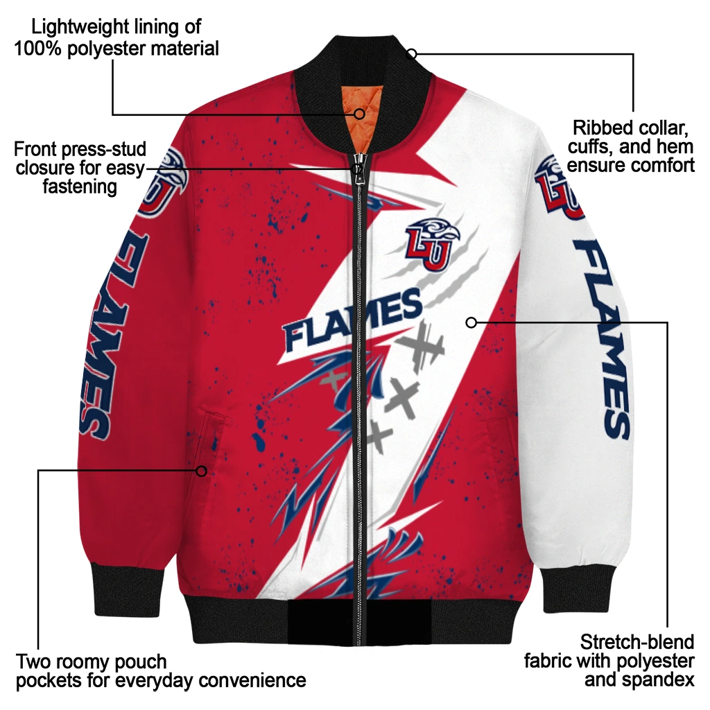 liberty flames ripped bolt red white bomber jacket new arrival liberty flames ripped bolt red white bomber jacket new arrival