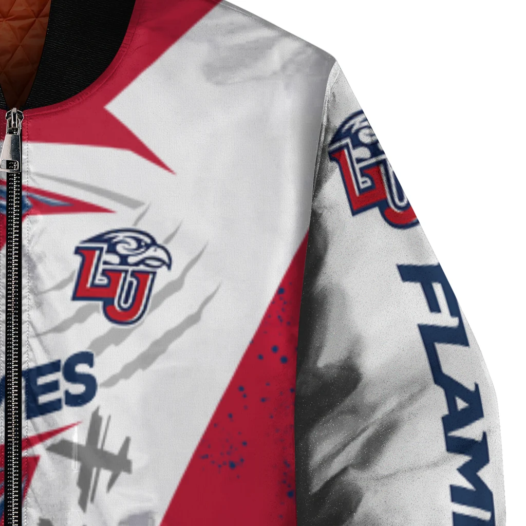 liberty flames ripped bolt red white bomber jacket premium grade liberty flames ripped bolt red white bomber jacket premium grade