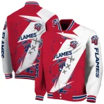 liberty flames ripped bolt red white varsity jacket best selling