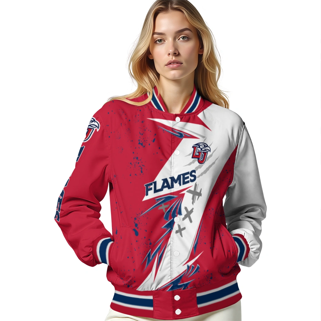 liberty flames ripped bolt red white varsity jacket latest model liberty flames ripped bolt red white varsity jacket latest model