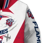 liberty flames ripped bolt red white varsity jacket best selling