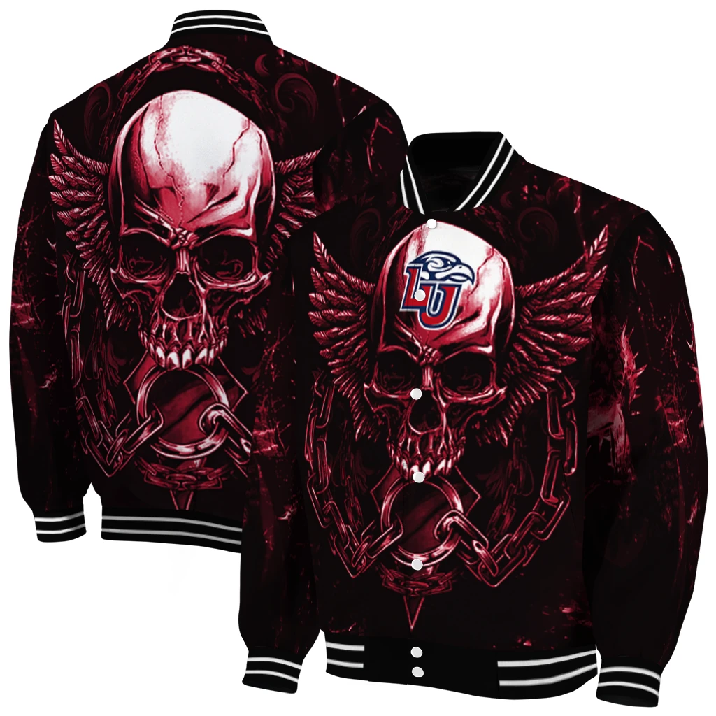 liberty flames skull bite red black varsity jacket fashion forward liberty flames skull bite red black varsity jacket fashion forward
