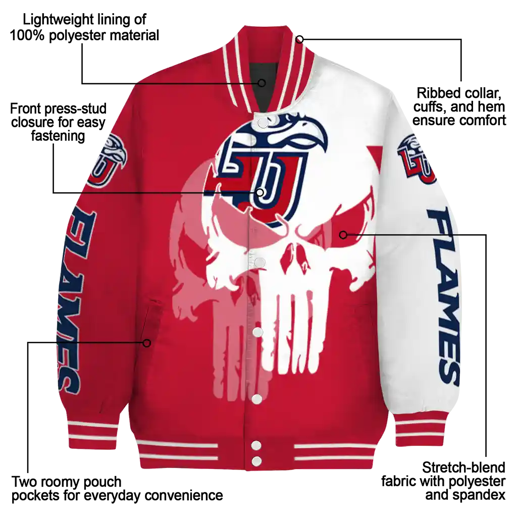 liberty flames skull outline red white varsity jacket new arrival liberty flames skull outline red white varsity jacket new arrival