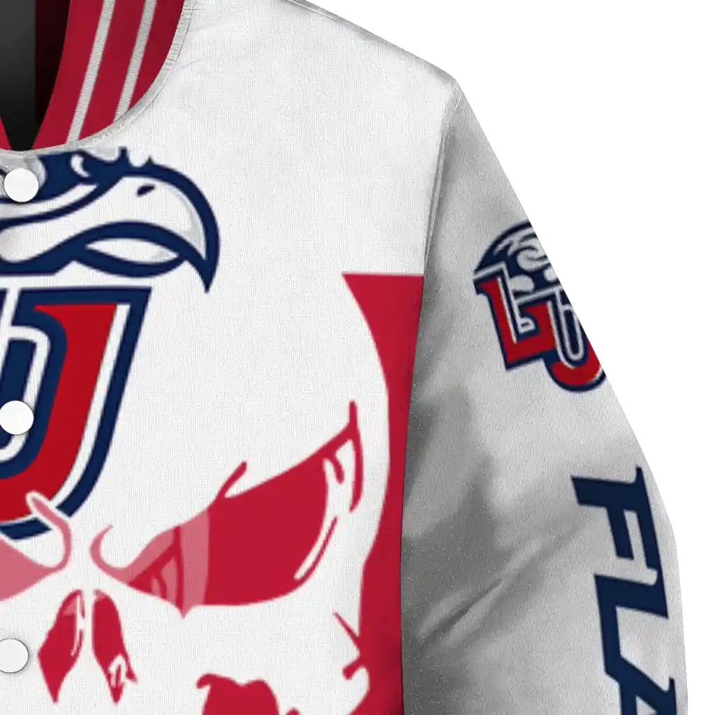 liberty flames skull outline red white varsity jacket premium grade liberty flames skull outline red white varsity jacket premium grade