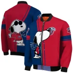 liberty flames snoopy attitude red bomber jacket best selling