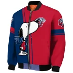 liberty flames snoopy attitude red bomber jacket best selling
