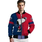 liberty flames snoopy attitude red bomber jacket best selling