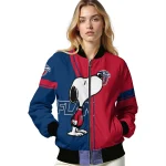 liberty flames snoopy attitude red bomber jacket best selling