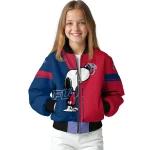 liberty flames snoopy attitude red bomber jacket best selling