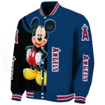 los angeles angels mickey mouse blue varsity jacket best selling