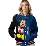los angeles angels mickey mouse blue varsity jacket best selling