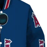 los angeles angels mickey mouse blue varsity jacket best selling