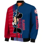 los angeles angels minnie mouse blue bomber jacket best selling