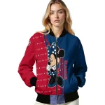 los angeles angels minnie mouse blue bomber jacket best selling