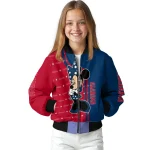 los angeles angels minnie mouse blue bomber jacket best selling
