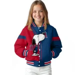 los angeles angels snoopy attitude blue varsity jacket best selling