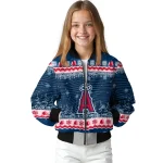 los angeles angels snowy pines blue bomber jacket best selling